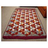Vintage Diamond Pattern Vintage Quilt