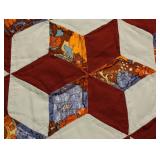 Vintage Diamond Pattern Vintage Quilt