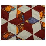 Vintage Diamond Pattern Vintage Quilt