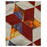 Vintage Diamond Pattern Vintage Quilt