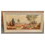 Framed Vintage Landscape Print