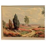 Framed Vintage Landscape Print