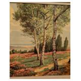 Framed Vintage Landscape Print