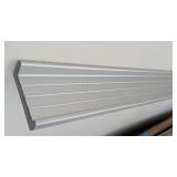 Pair of Silver Floating Wall Shelves