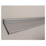 Pair of Silver Floating Wall Shelves