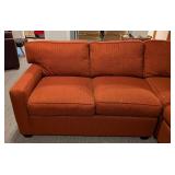 Rust Colored Tweed Sectional by Precedent