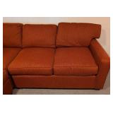 Rust Colored Tweed Sectional by Precedent