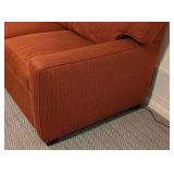 Rust Colored Tweed Sectional by Precedent