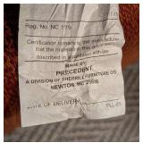 Rust Colored Tweed Sectional by Precedent