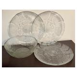 Arcoroc Fleur Clear Glass Torte Kitchenware