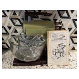 Vintage Sunbeam Vista Mixmaster / Fire-King Ware