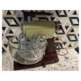 Vintage Sunbeam Vista Mixmaster / Fire-King Ware