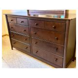 Nadeau Wooden Dresser with Attached Mirror