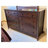 Nadeau Wooden Dresser with Attached Mirror