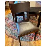 Crate & Barrel Dining Table with 6 Chairs, Extendable