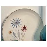 Vintage Mid Century Plate Paired with Coordinating Decor