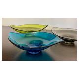 Set of Three Vintage Mid Century Viking Glass Bowls