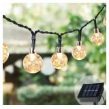 Dartwood Solar Crystal Ball String LED Lights