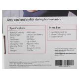 Dartwood Portable Neck Fan - Bladeless Rechargeable Small Handheld Fan with 4000mAh Battery Capacity