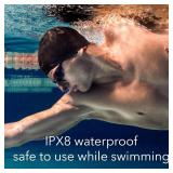 Dartwood Bone Conduction Headphones - Waterproof Wireless Bluetooth Open Ear with 16 GB Internal Storage (Black)