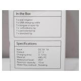 Dartwood Dental Cordless Oral Irrigator Water Flosser - Teeth Cleaning Kit - with Four Dental Tips and 10 Ounce Tank (White)