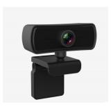 DARTWOOD 2K QHD USB Webcam with Built-in Microphone and Lens Cover (Black)