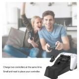 Wasserstein PS5 Charging Station for Sony PlayStation 5 DualSense Controller - Black