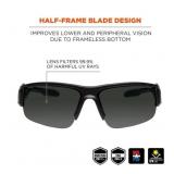 NEW 2 Pack of Ergodyne Skullerz DAGR Safety Glasses, Sunglasses Smoke Lens Black Frame