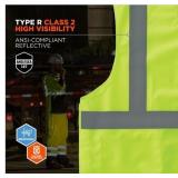 NEW Ergodyne GloWear 8215BA Breakaway Mesh Hi-Vis Safety Vest - Type R, Class 2, Economy - XS - LIME