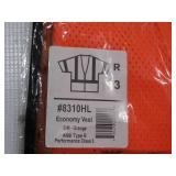NEW Ergodyne GloWear 8310HL Economy Hi-Vis Safety Vest - Type R, Class 3, Hook & Loop - ORANGE - S/M