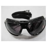 NEW 2 Pack of Ergodyne Skullerz LOKI Convertible Safety Spoggles w/ Strap -Black-AF Smoke Lens