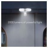 NEW Wasserstein Wired Smart Floodlight - Motion Sensor and Timer Control (White)