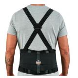 NEW Ergodyne ProFlex 2000SF 840D Spandex Back Support Brace with Sticky Fingers - BLACK - XS Extra Small