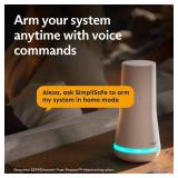 NEW SimpliSafe - Home Security System with Indoor and Outdoor Cameras 8-piece - White
