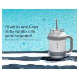 NEW REDUCE 50 oz Mug Tumbler with Handle and Straw - Stainless Steel, Sip-It-Your-Way Lid - Cold up to 36 Hours - Sweat Proof, Dishwasher Safe, BPA Free