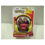 Pokemon Pikachu Kids Headphones, Adjustable Headband, Stereo Sound, 3.5Mm Jack, Wired Headphones for Kids