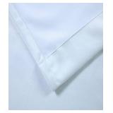 NEW MAJESTY VELVET TOTAL BLACKOUT CURTAIN PANEL PAIR - WHITE