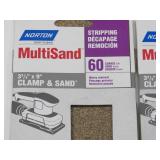 NEW 4 Packs of Norton MultiSand 9 in. L X 3-2/3 in. W 60/100 Grit Aluminum Oxide Sanding Sheets 6 sheets per pack