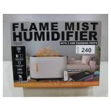 NEW Tech Squared Flame Mist Humidifier & Ultrasonic Diffuser w/ 2 USB Charging Ports