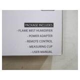 NEW Tech Squared Flame Mist Humidifier & Ultrasonic Diffuser w/ 2 USB Charging Ports