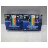 NEW 2 Pack of Good Vibes Rainbow Collection Illuminated LED Deluxe Pool Raft with Pillow - 74 x 30