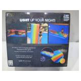 NEW 2 Pack of Good Vibes Rainbow Collection Illuminated LED Deluxe Pool Raft with Pillow - 74 x 30