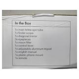 Dartwood Astronomical Telescope - 360° Rotational Telescope - Multiple Eyepieces Included for Different Zoom (Black/White)