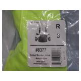 NEW Ergodyne GloWear 8377 Hi-Vis Winter Bomber Jacket - Type R, Class 3 LIME - MEDIUM