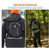 NEW Ergodyne Chill-Its 5157 Hydration Backpack, Cargo Pack with Storage, 3 Liter Bladder, Breakaway Shoulder Straps - BLACK