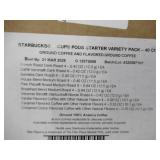 NEW Starbucks K-Cup Pods starter Variety Pack- 40 Ct Best By 03/21/2025