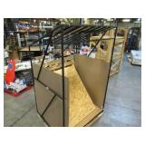 Welded Black Metal Frame Built to Fit Onto Pallets with Angled Roof - Perfect for Projects