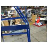 Adjustable Blue Metal Frame Built to Fit Onto Pallets - Perfect for Projects