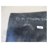 10′ x 29′ 5 oz. Black PE Tarp w/ Advertisement – Reused Billboard – 5 mil Lightweight Duty - A Grade