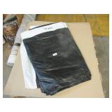 10′ x 40′ 5 oz. Black PE Tarp w/ Advertisement – Reused Billboard – 5 mil Lightweight Duty - A Grade